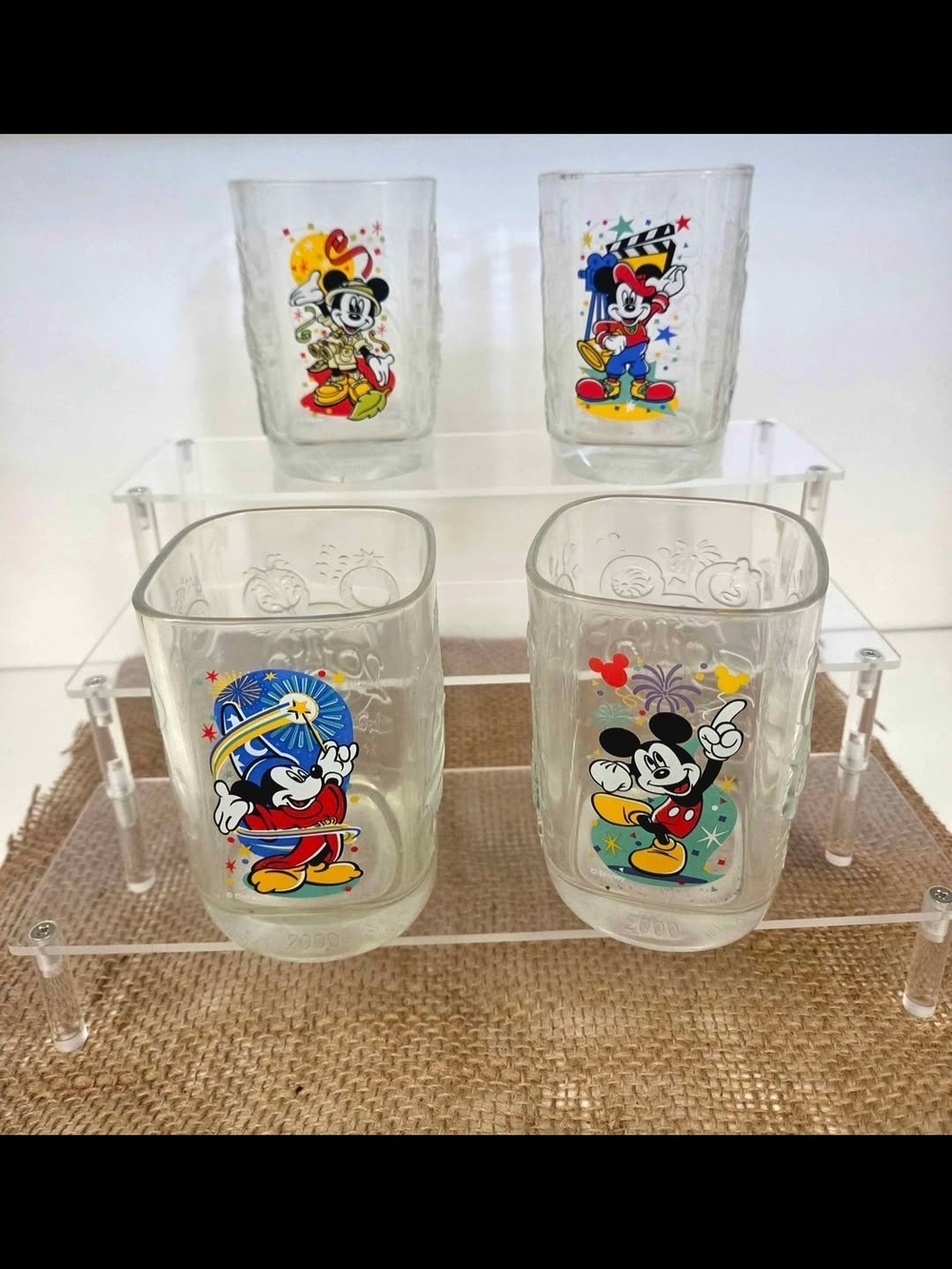 New, Never Used 2000 Millennium Disney Tumblers